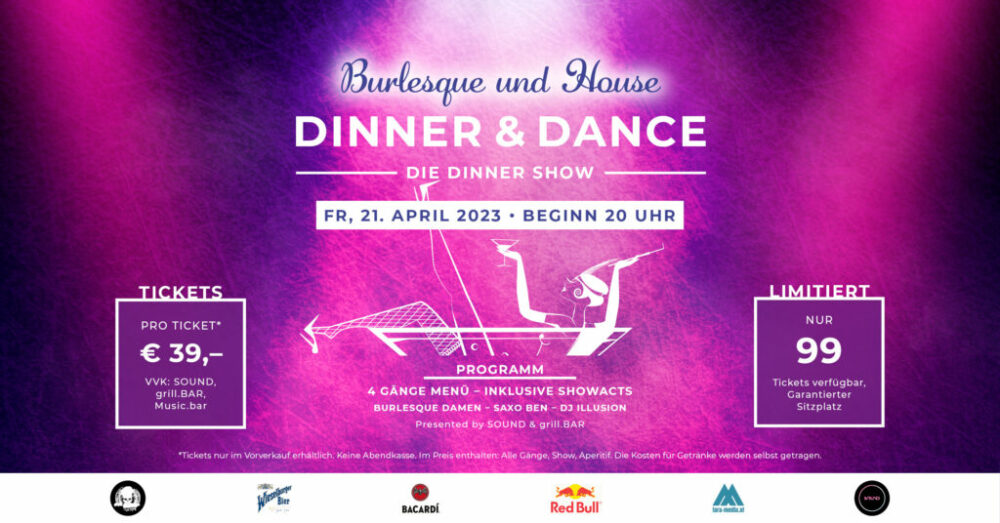 Dinner and Dance Sound FB Banner 1200 x 628 px