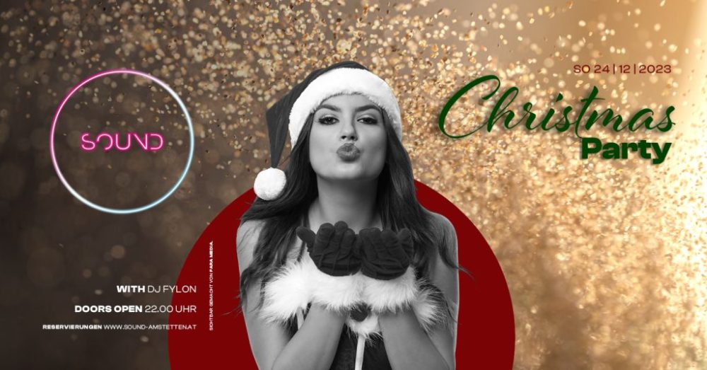 Christmas Party Sound FB Banner 1200 x 628 px